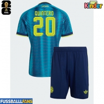 Kolumbien Juan Fernando Quintero #20 Auswärts Trikotsatz Kinder WM 2026 Kurzarm (+ Kurze Hosen)